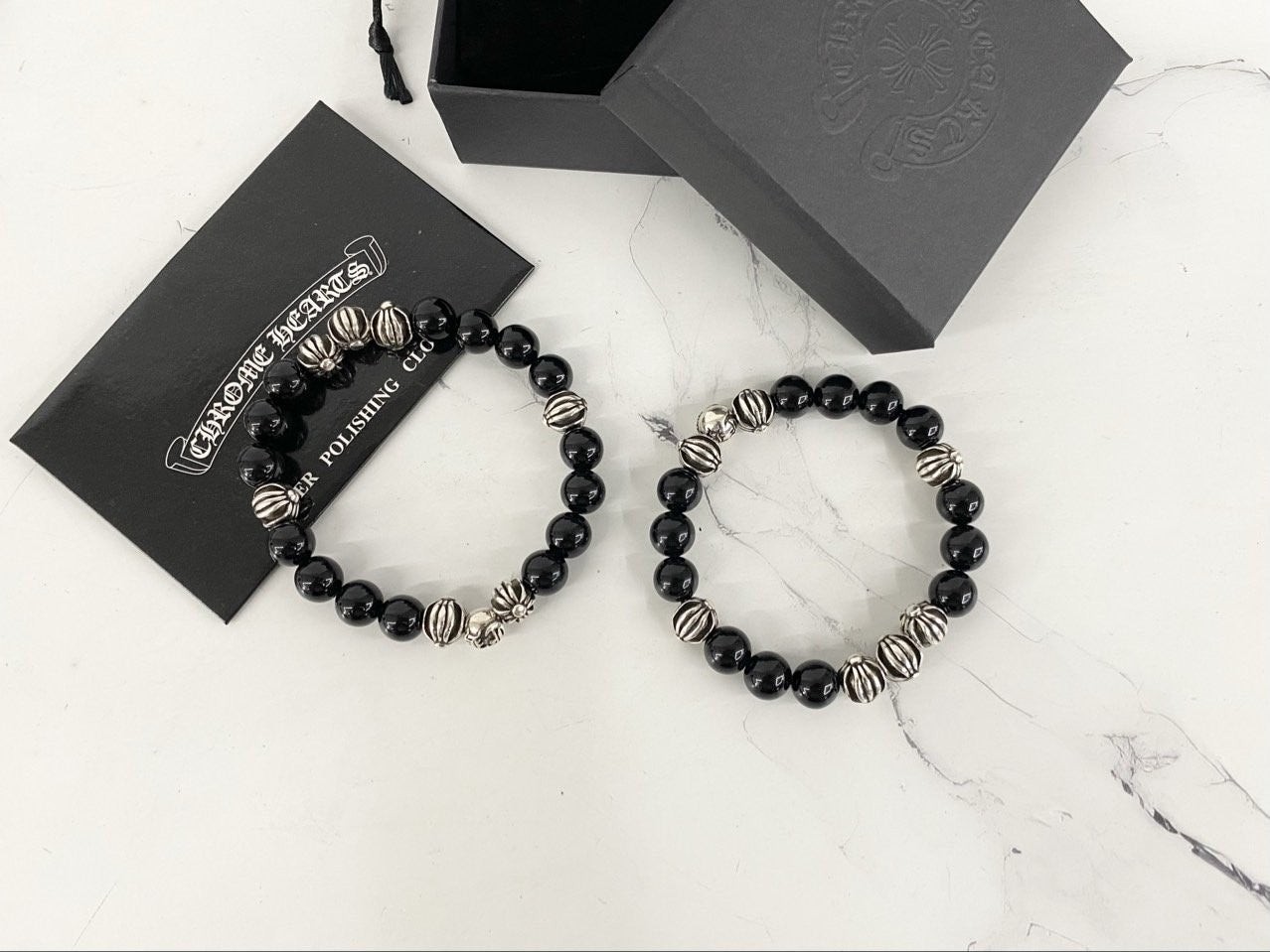 💕 크* 크로스 오닉스 팔찌