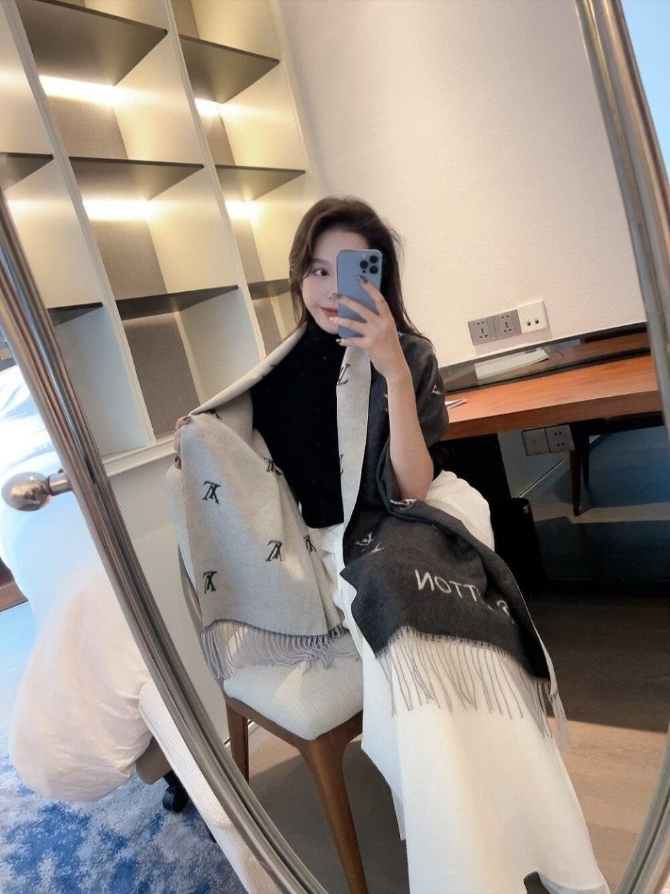 💕 루* 멀티로고 캐시 머플러