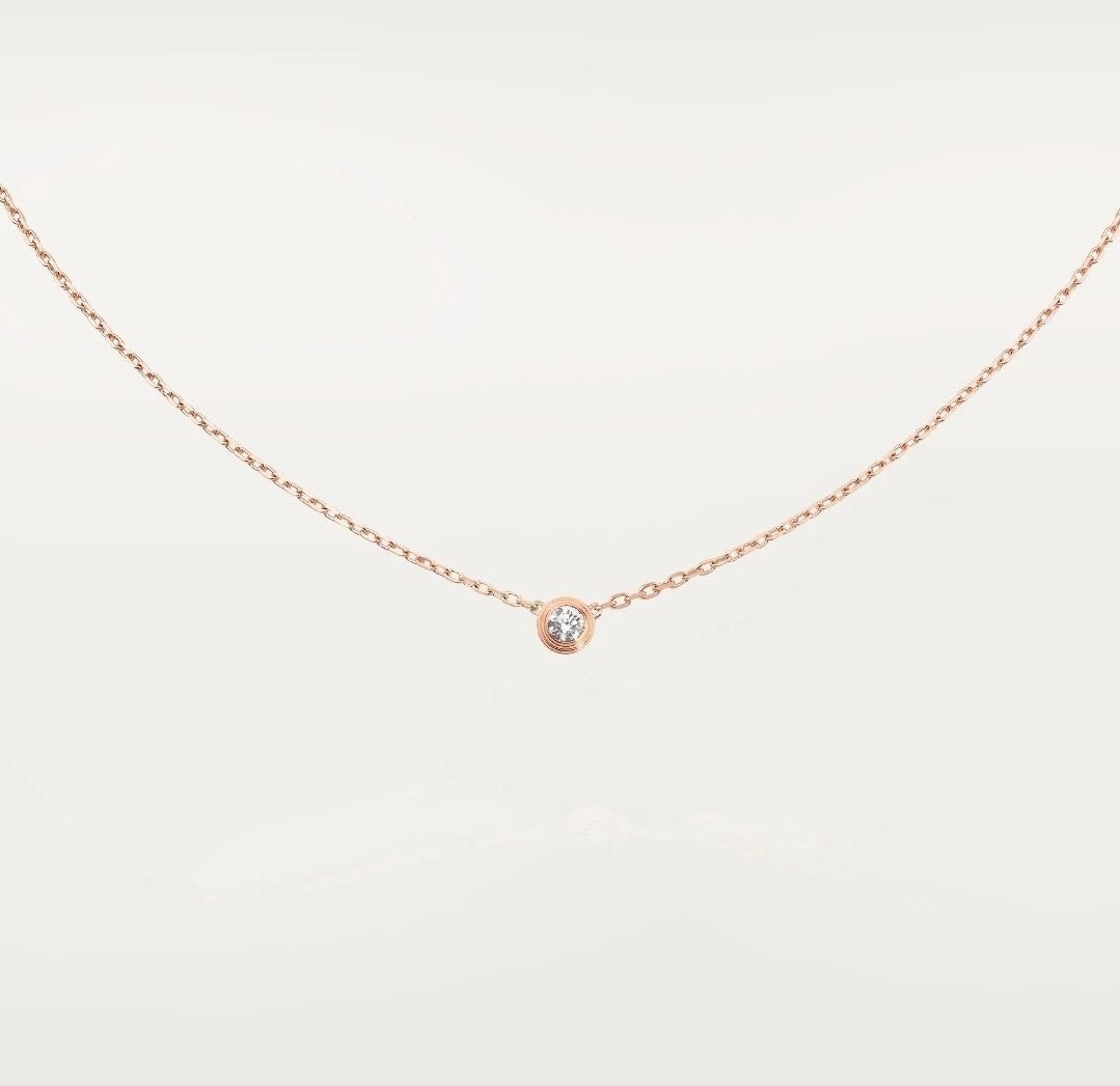 💕 까*** 다무르 목걸이 로즈골드