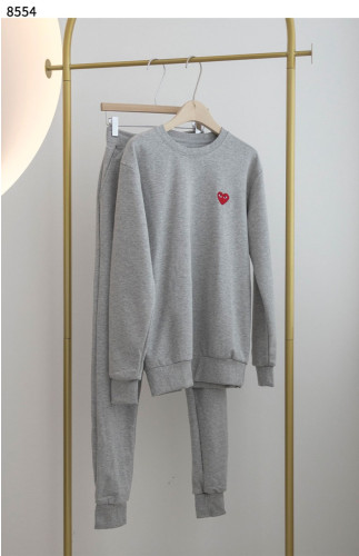 #꼼데가르송 [COMME des GARCONS] 라운드 맨투맨 & 조거팬츠 기모 세트 신상입고💢 # 세트 #8554