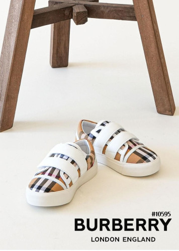 🔆 [BURBERRY] 버버리 빈티지 체크 코튼 키즈 스니커즈🔆
