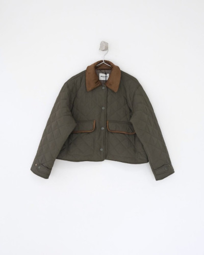 •미우미* 26 퀄팅 퐁제 블루종 자켓 패딩 - 수입