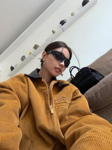 •미우미* 26 코듀로이 블루종 자켓 패딩 - 수입