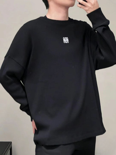 •로에* 아나그램 스몰로고 골지 맨투맨 - 수입