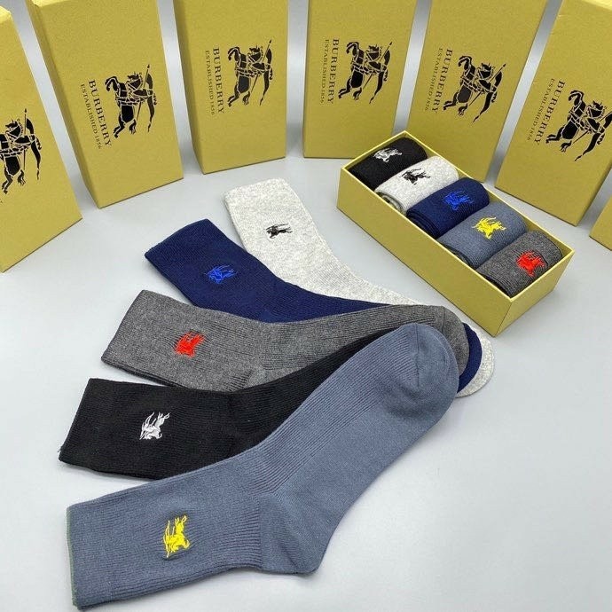 👹버버리 남녀공용 5종 양말세트👹