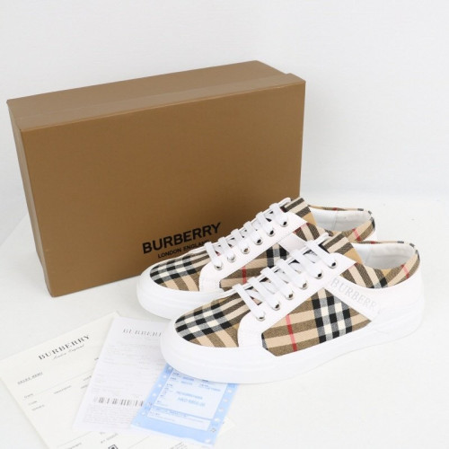 👹버버리 빈티지 체크 코튼 스니커즈👹