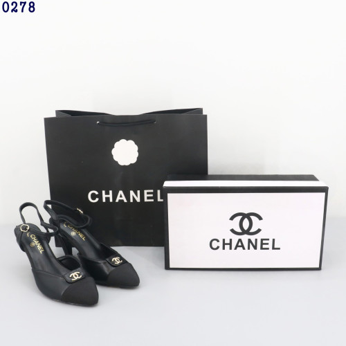 👹샤넬 금장 스트랩 슬링백 펌프스👹