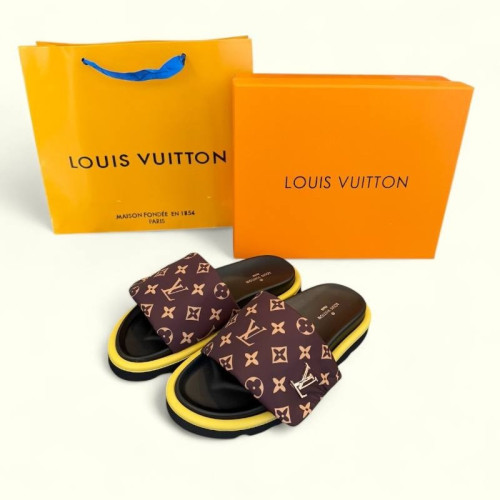 👹루이비통 스틸로고 뮬 모노그램 (브라운) 👹