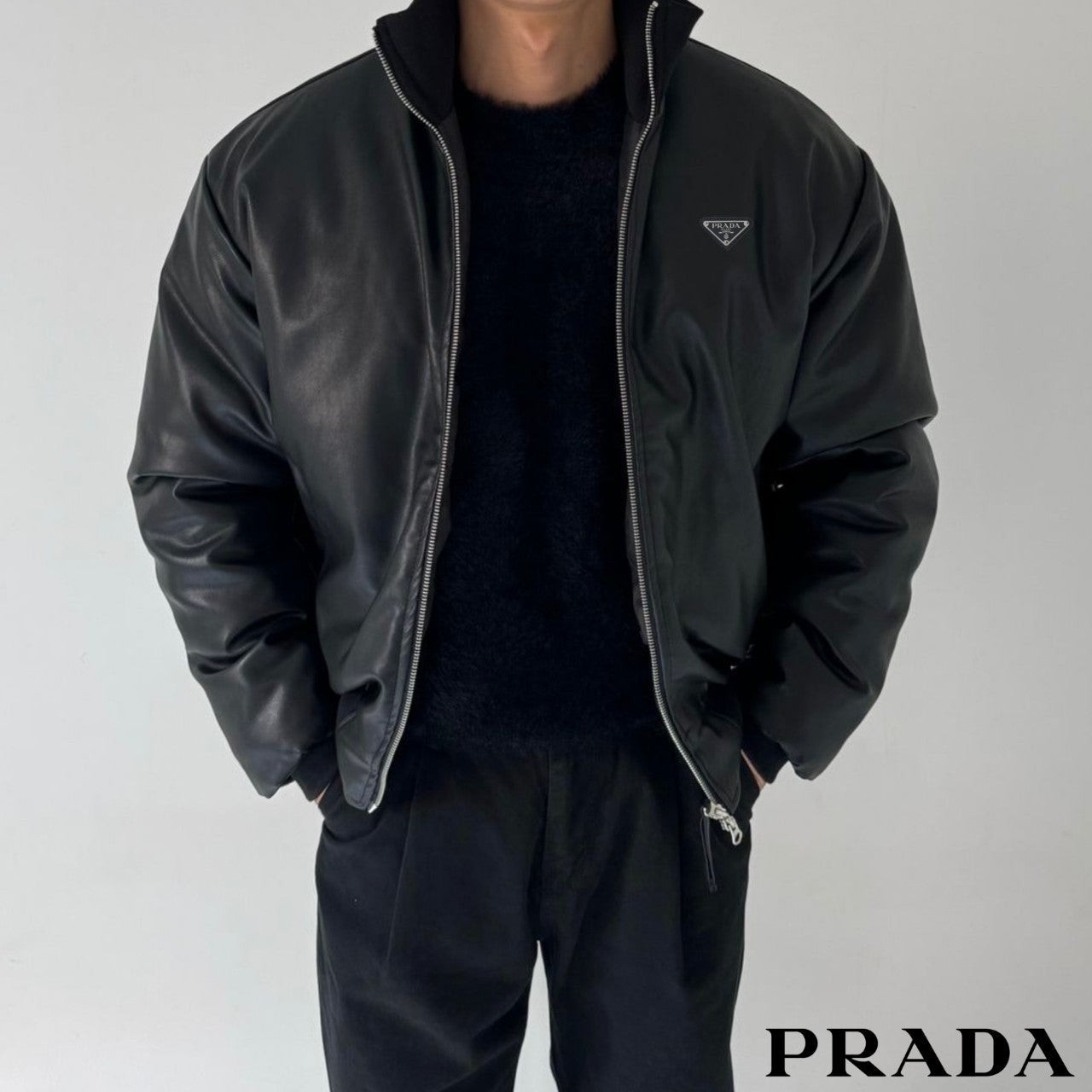 💕 프** 레더 봄버 자켓