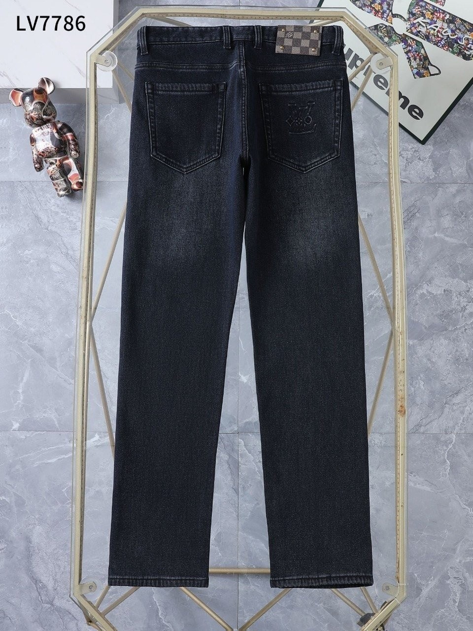 💕 루* 수입 다미에 기모 데님 팬츠