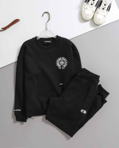 💕 크* 수입 남여공용 빈티지 세메터리 패치 스틸 맨투맨 & 팬츠 SET