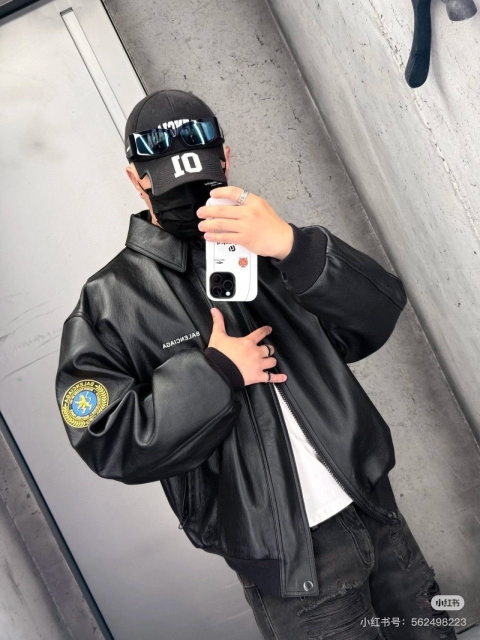 💕 발**** 패치 에코레더자켓