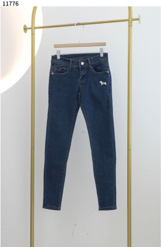 💕 톰* 여성 슬림 진청 데님