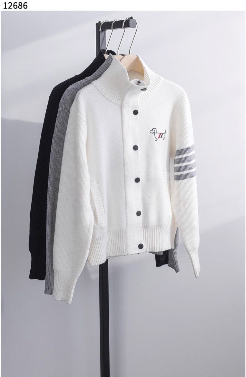 💕 톰* 여성 터틀넥 니트 가디건 자켓