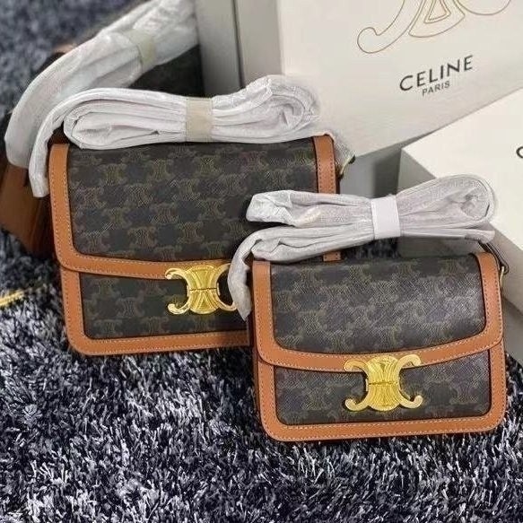 💕 셀** 틴 트리오페 샤이니 카프스킨 숄더백