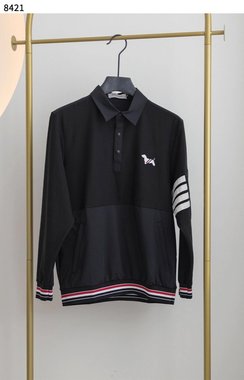 #톰브라운 [Thom Browne]  나일론 배색 4바 카라 셔츠 신상입고💢 #상의 #티셔츠 #8421