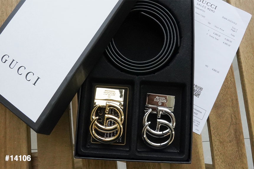 🔆 [GUCCI] 구찌 남성용 마몽드#3 투버클 벨트셋 🔆