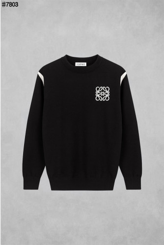 🍀 [LOEWE] 로에베 아나그램 브레이드 라인 울 자카드 니트 풀오버 🍀