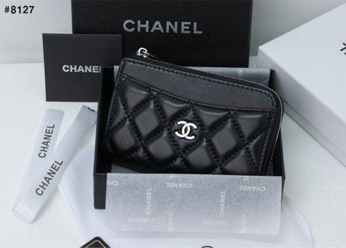 🍀 [CHANEL] 샤넬 CC로고 클래식 램스킨 지퍼 카드 지갑 🍀