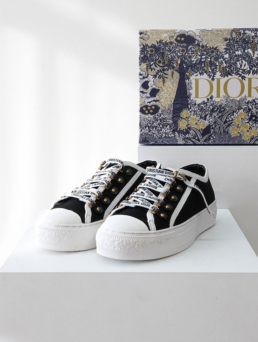 디올 코튼 바클 스니커즈