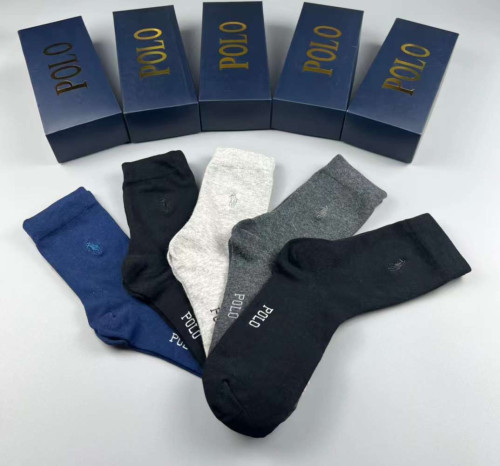 폴로 남녀공용 5종 양말세트