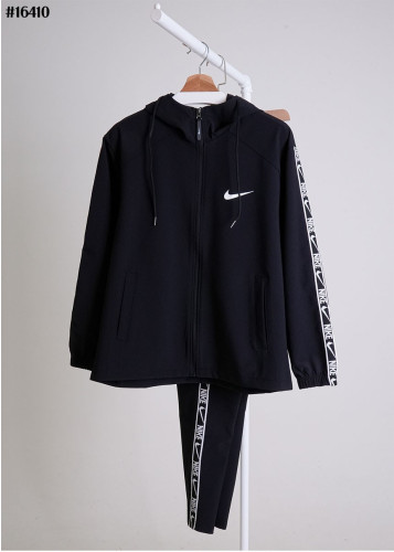 🍀 [NIKE] 나이키 사이드 테잎 로고 후드 풀집업 자켓 & 테잎 포켓 조거 팬츠 셋 🍀