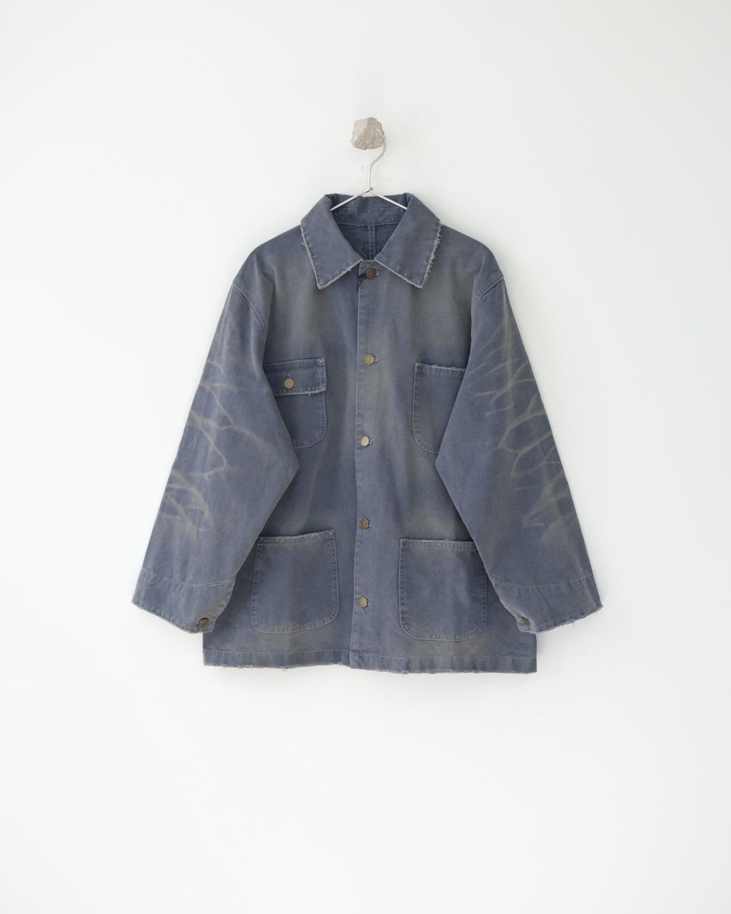 •프라* 26 디스트레스드 이펙트 데님 자켓 - 수입