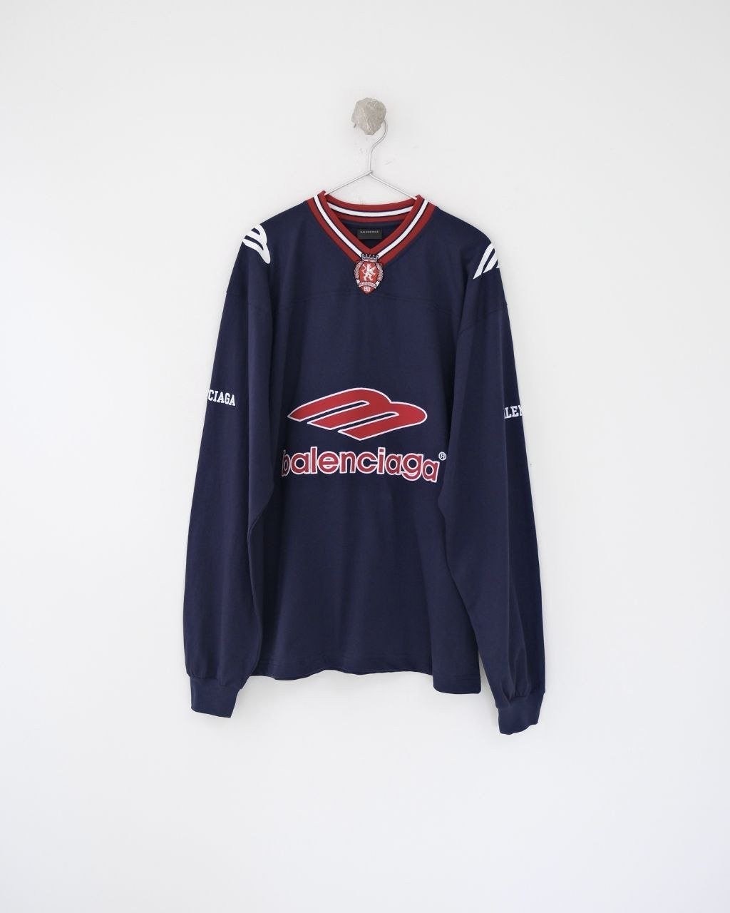 💕 발**** 26 3B 풋볼 V넥 롱슬리브 - 수입