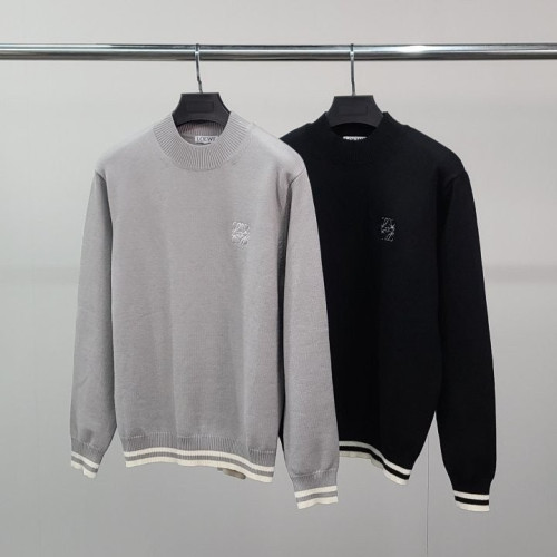 💕 로** 로고자수 라인 니트