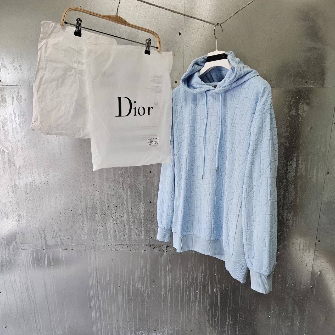 💕 디* 오블리크 후드 스웨이트셔츠