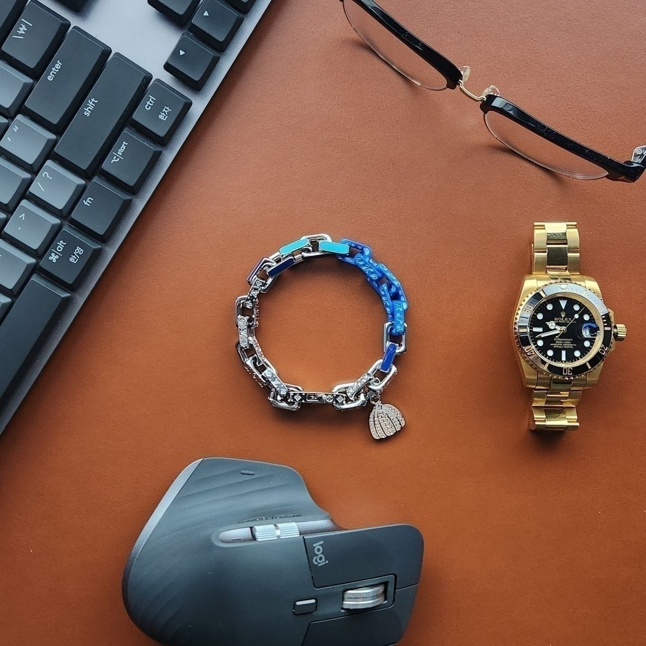 [479번] #루이비통  파라다이스 체인 팔찌