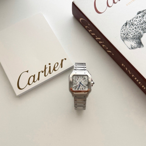 #A #까르띠에  스켈레톤 산토스 시계