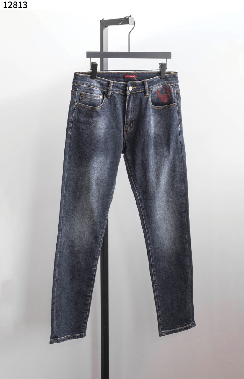 #프라다 [PRADA] 레드 로고 데님진 신상입고💢 #하의 #팬츠 #12813