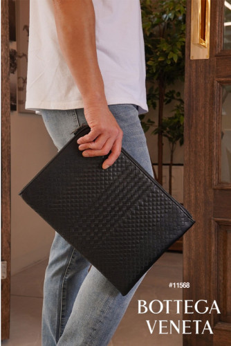 🔆 [Bottega Veneta] 보테가베네타 카프스킨 도큐먼트 임페라토레 클래식 클러치백 🔆