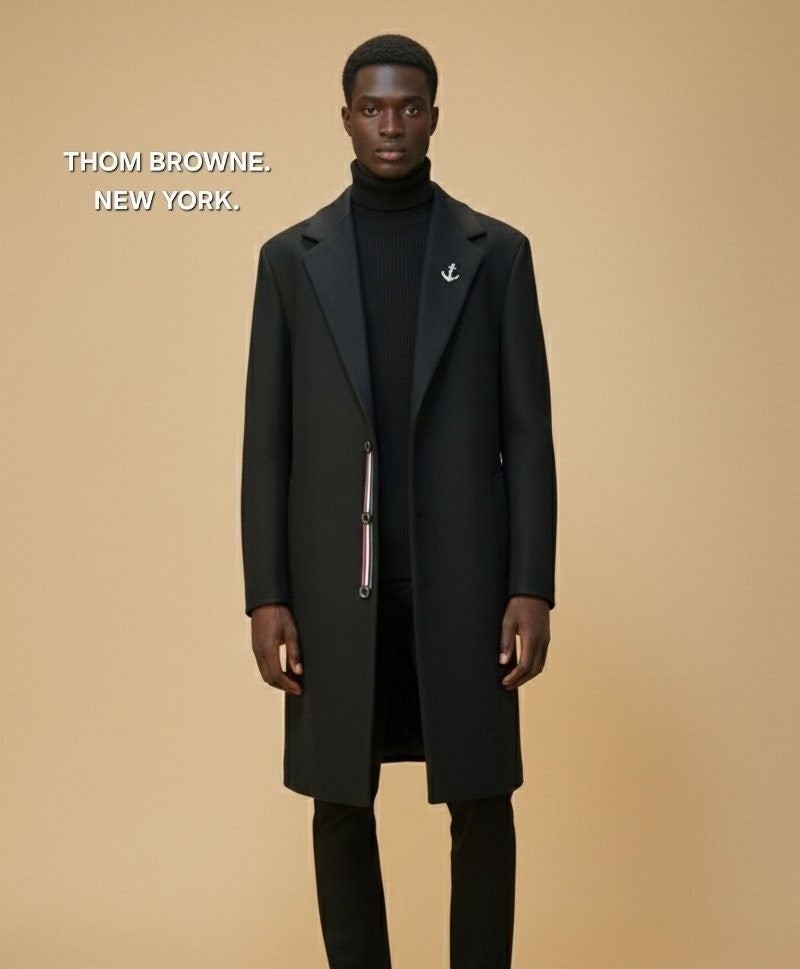 💕 톰* 럭셔리 라인 삼선 시그니쳐 롱코트