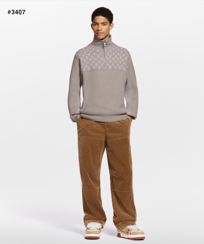 🍀 [LOUIS VUITTON] 루이비통 리브드 울 하프 집업 니트 🍀