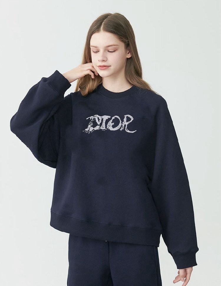 디올 피터도이그 로고 맨투맨