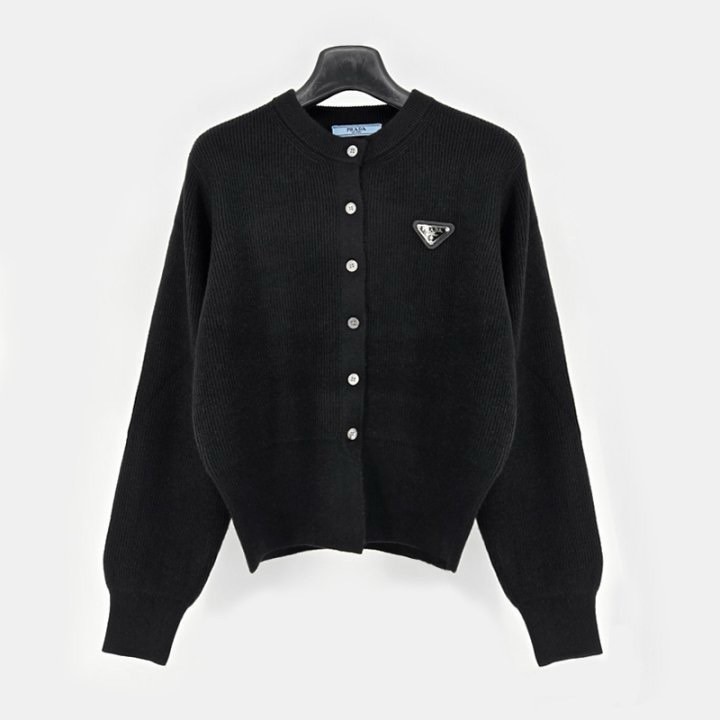 프라다 여성 라운드 가디건
