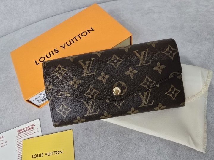 루이비통 119 사라 월릿 장지갑 브라운