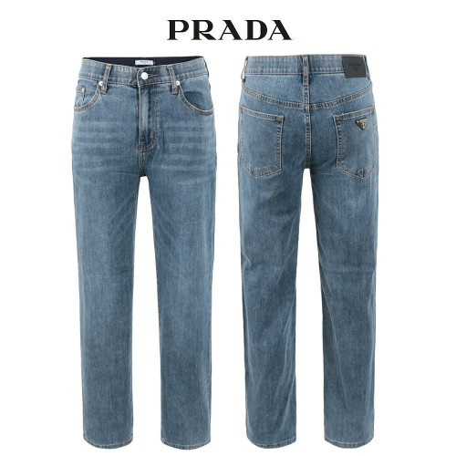 💕 프** 딥블루 쿨터치데님 세미와이드 히든밴드 팬츠