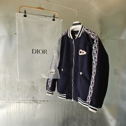 💕 디* X 카*스 바시티 자켓 블루 버진 울 져지