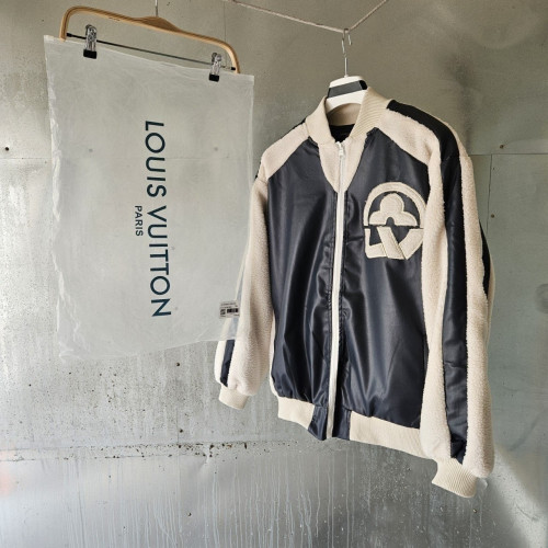 💕 루* 플라워 믹스 레더 테디 바시티 자켓