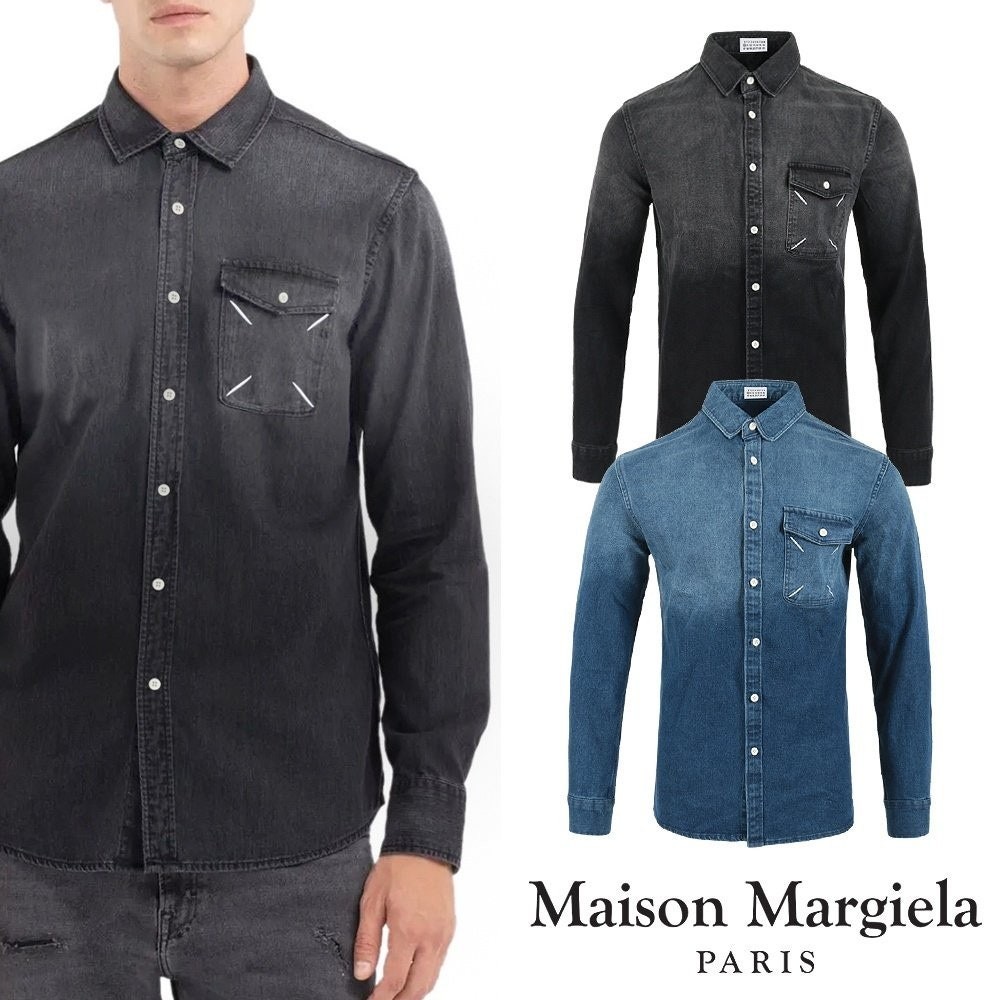 💕 메* 마르지엘라 시그니처 스티치 데님 셔츠