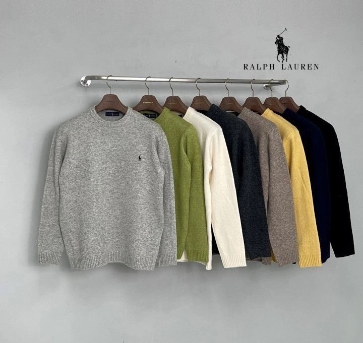 💕 폴* 베이직 자수 울 니트