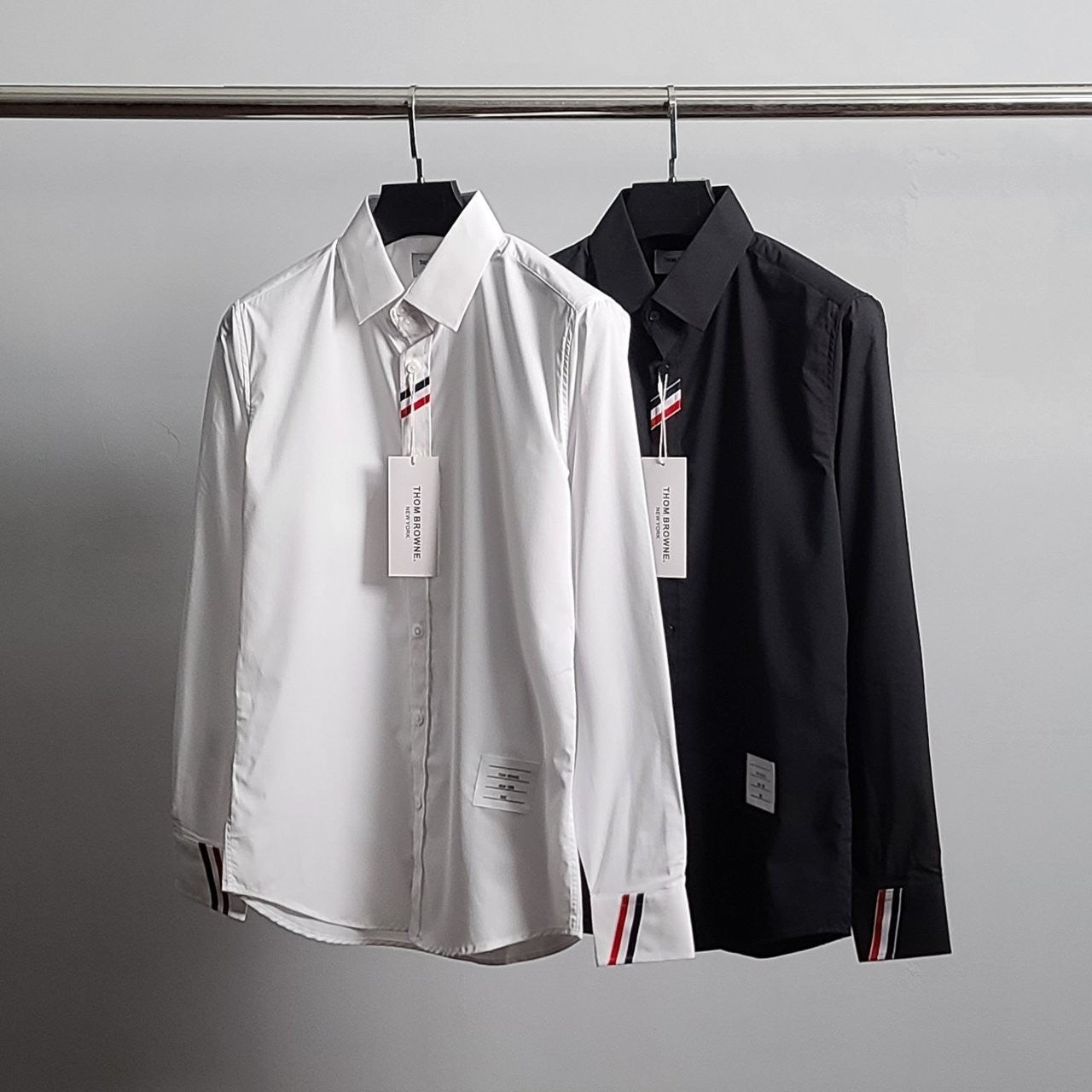 💕 톰* 앞라인 소매삼선 셔츠