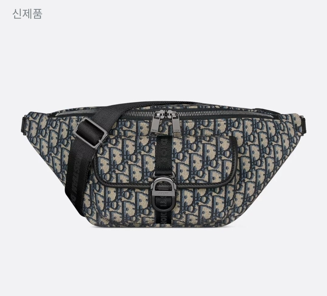 💕 디* 8 벨트백 베이지 & 블랙 Di0r Oblique 자카드