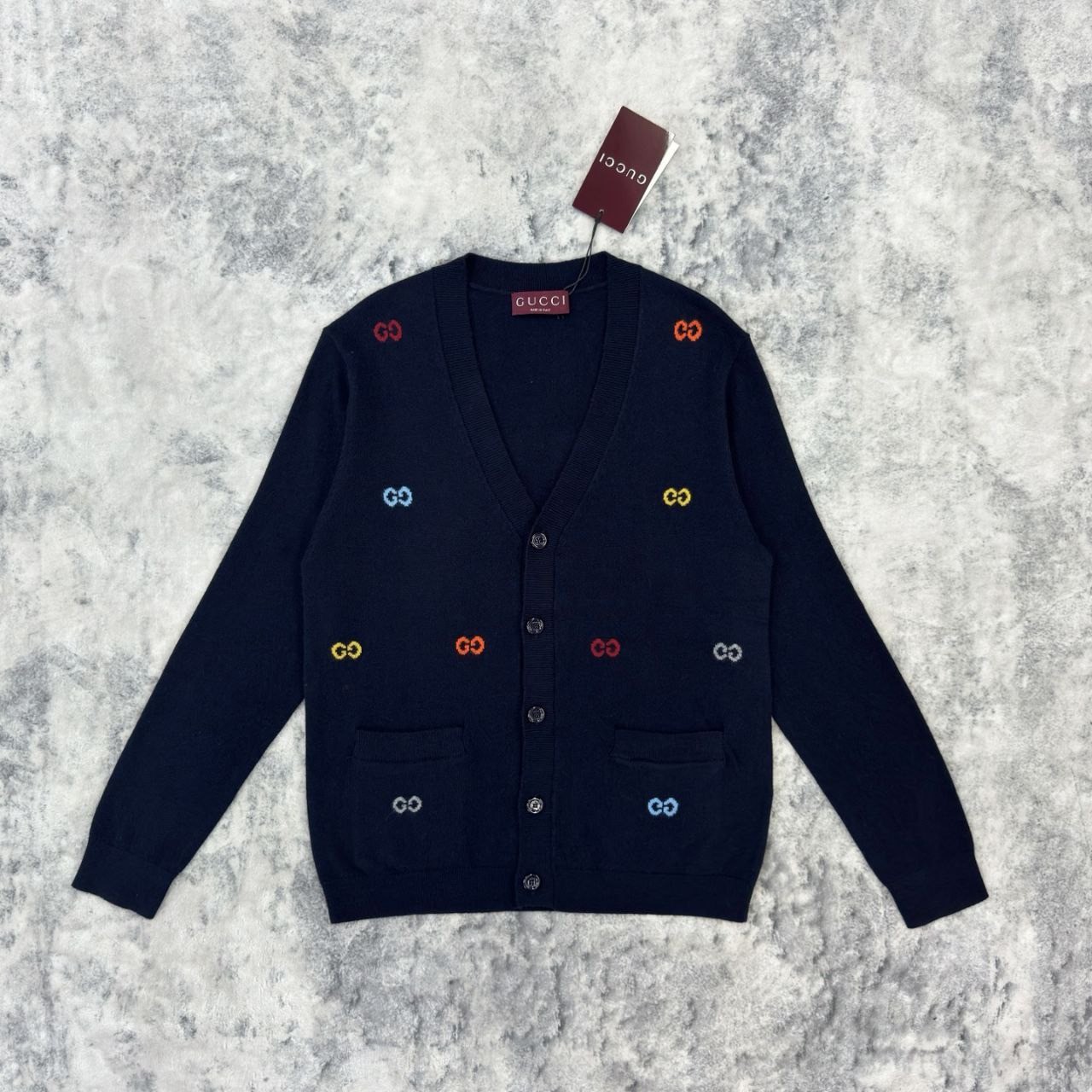 •구* 멀티컬러 GG 가디건 - 수입