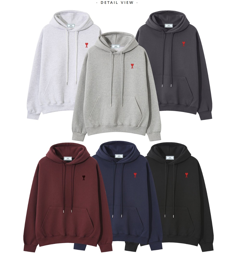 20546_AM 어깨깡 탄탄 이중무지 하트 후드티