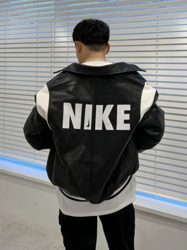 20214_NK 커플 레더 봄버 자켓