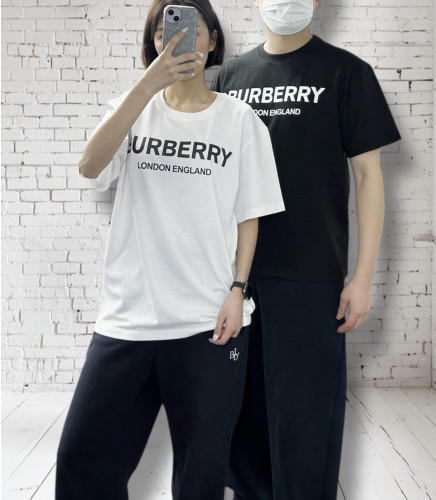 <BB 30수 프린트 로고 면 반팔 >